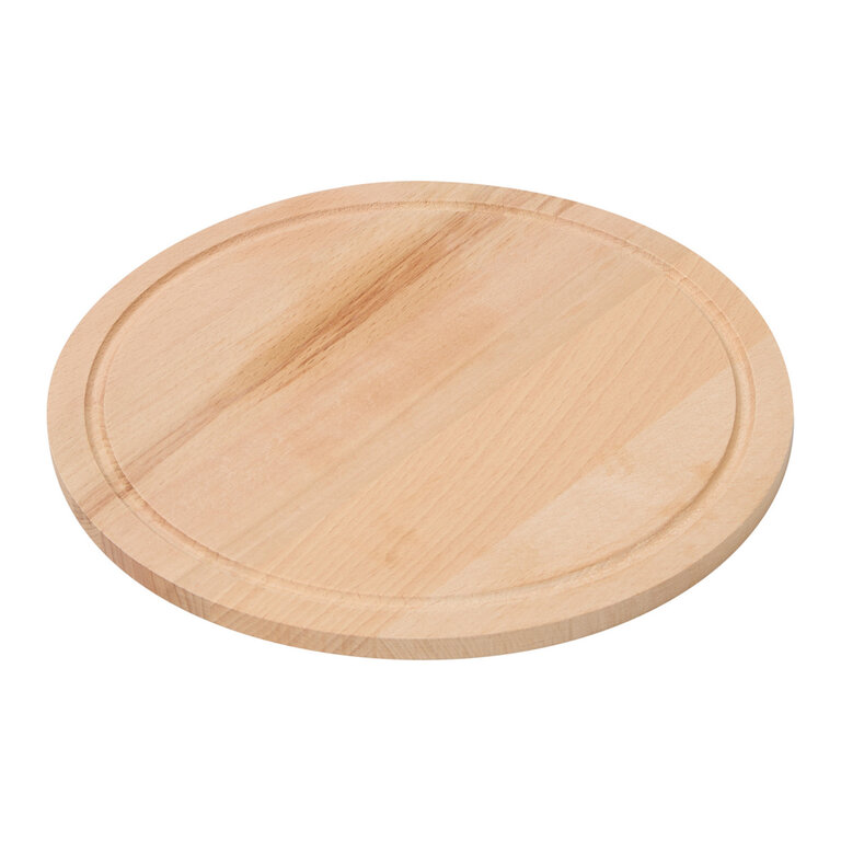 Planche personnalisable à découper ronde en bois de hêtre - Cicono | pandacolach