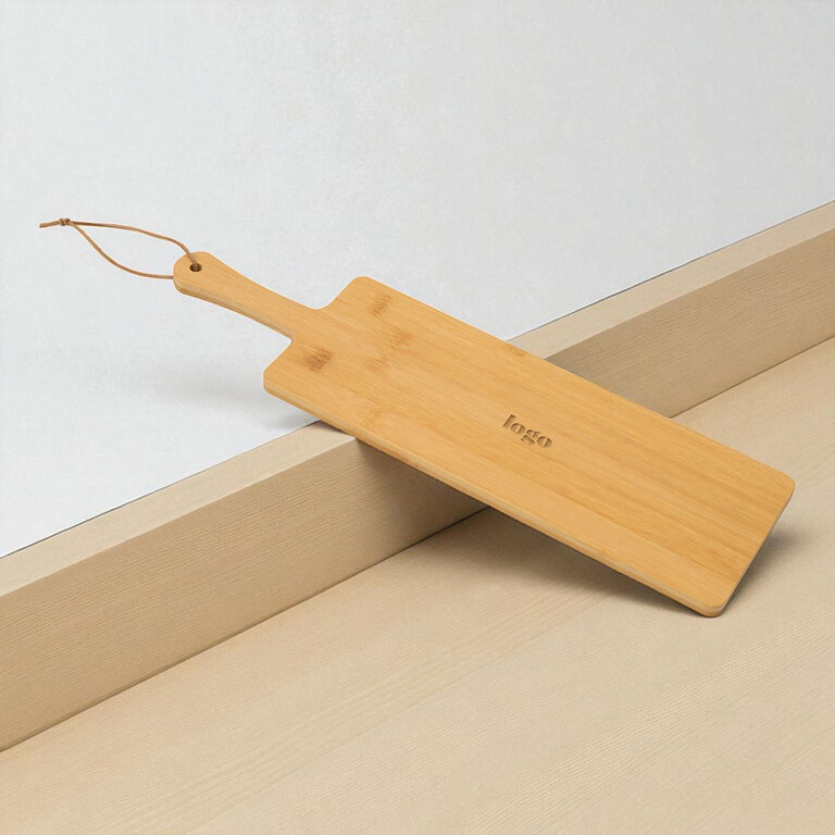 Planche personnalisable à découper en bambou avec manche - Kocina | pandacolach