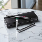 Parure personnalisé de stylo et porte-mine en acier - Klak | pandacola - thumb