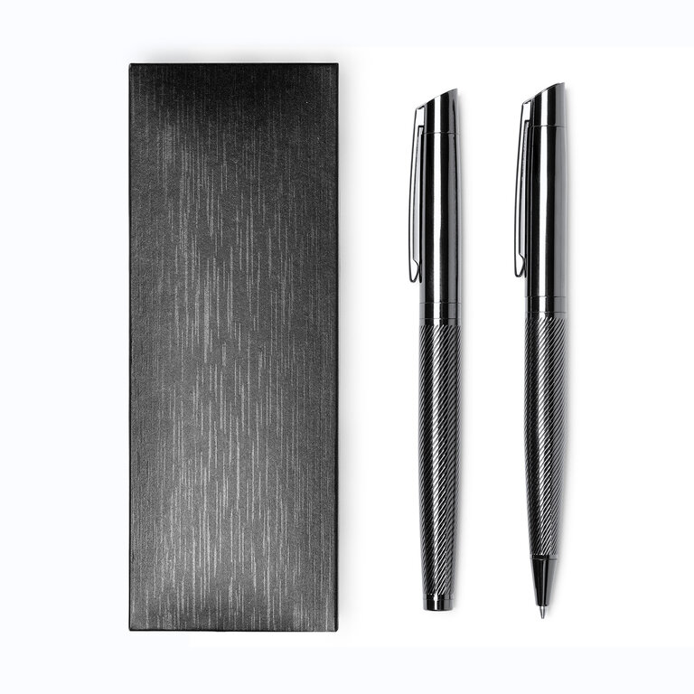 Parure personnalisé de stylo et porte-mine en acier - Klak | pandacolach - 4