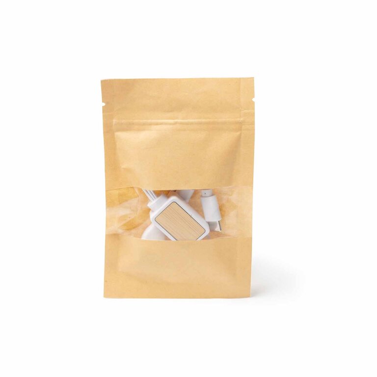 Câble de charge personnalisable 3 en 1 en bambou - Pombo | pandacolach - 2