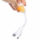 Câble de charge personnalisable 3 en 1 en bambou - Pombo | pandacolach - thumb - 3