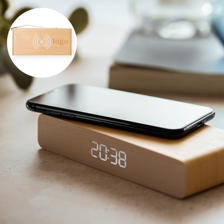 Réveil personnalisable avec charge à induction - Wake Up | pandacolach - 1