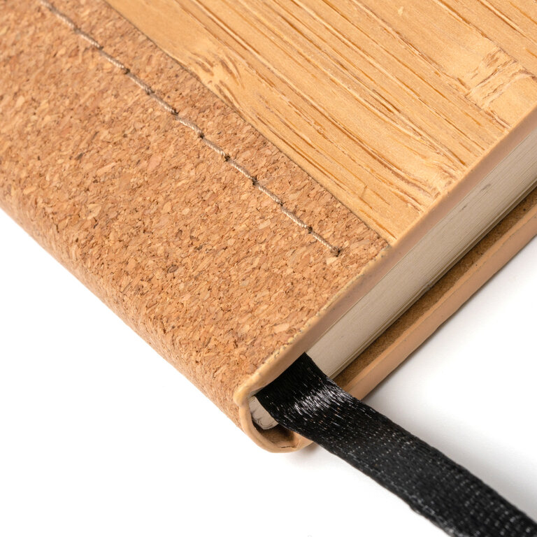 Carnet personnalisé A5 160 pages lignées en bambou et liège - Honesty | pandacolach - 3