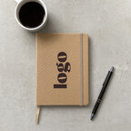 Carnet personnalisé A5 160 pages lignées en paille - Brout | pandacolach - thumb - 1