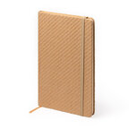 Carnet personnalisé A5 160 pages lignées en paille - Brout | pandacolach - thumb