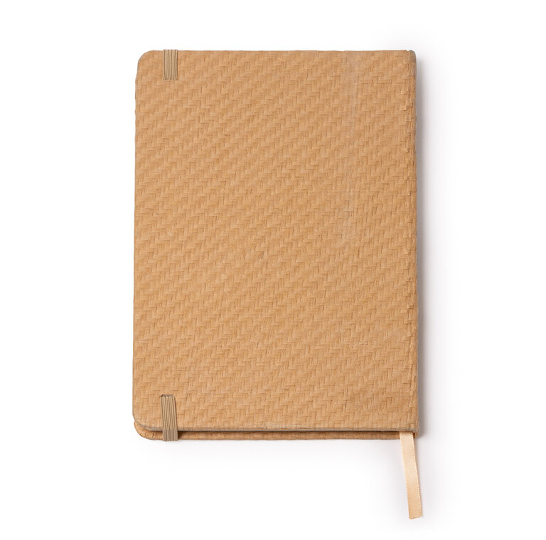 Carnet personnalisé A5 160 pages lignées en paille - Brout | pandacolach - 3