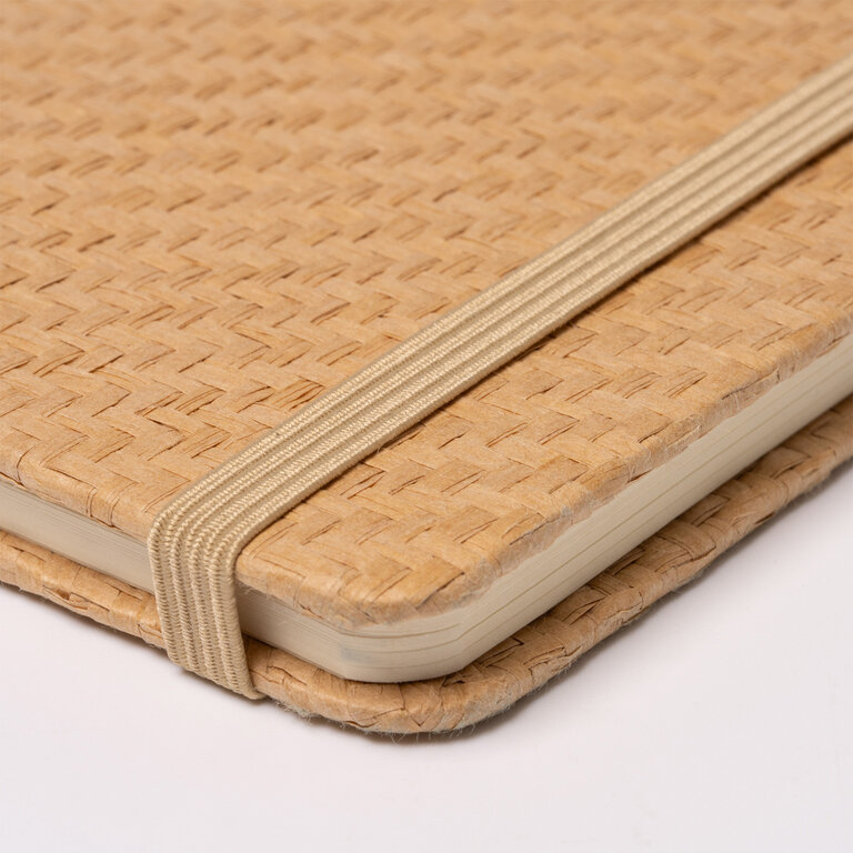 Carnet personnalisé A5 160 pages lignées en paille - Brout | pandacolach - 5