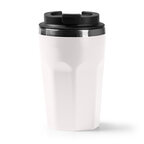 Mug personnalisé double paroi en acier avec revêtement PP recyclé 400 ml - Supe | pandacolach - thumb