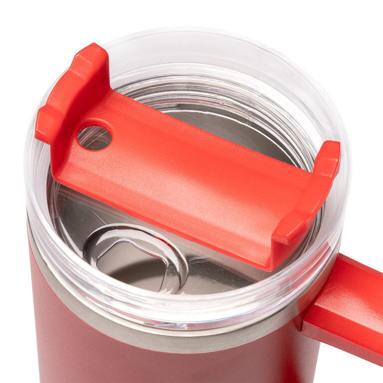 Mug isotherme personnalisable en acier recyclé avec paille 870 ml - Trendy | pandacolach - 4