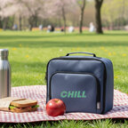 Sac isotherme personnalisé en polyester rPET avec poche extérieure - Frigi | pandacolach - thumb - 1