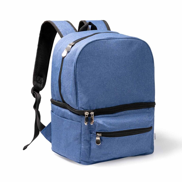 Sac à dos personnalisé isotherme en rPET avec 3 compartiments et poches latérales - Tress | pandacolach - 2