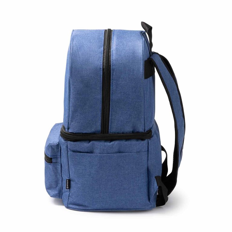 Sac à dos personnalisé isotherme en rPET avec 3 compartiments et poches latérales - Tress | pandacolach - 4