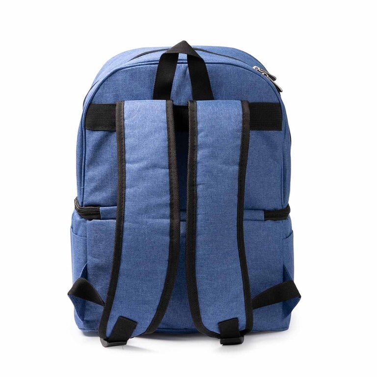 Sac à dos personnalisé isotherme en rPET avec 3 compartiments et poches latérales - Tress | pandacolach - 5