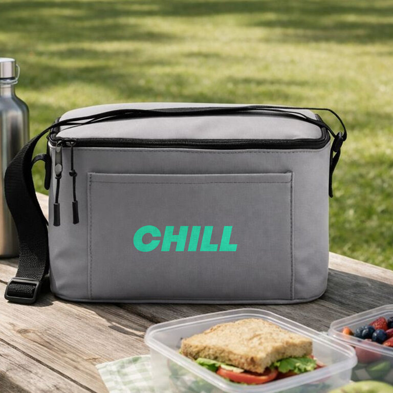 Sac isotherme personnalisé en PU avec poche et bandoulière - Gifri | pandacolach