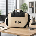 Sacoche personnalisable en polyester avec poches et bandoulière 15" - Kadre | pandacolach - thumb - 1