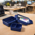 Lunchbox personnalisée en PP 2 compartiments 1.3 L - Melcar | pandacolach - thumb - 1