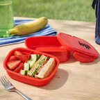 Lunchbox personnalisée en PP 2 compartiments avec poignée 1 L - Stoma | pandacolach - thumb - 1