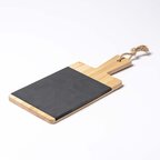 Planche à découper personnalisable en bambou avec ardoise - Arbou | pandacolach - thumb