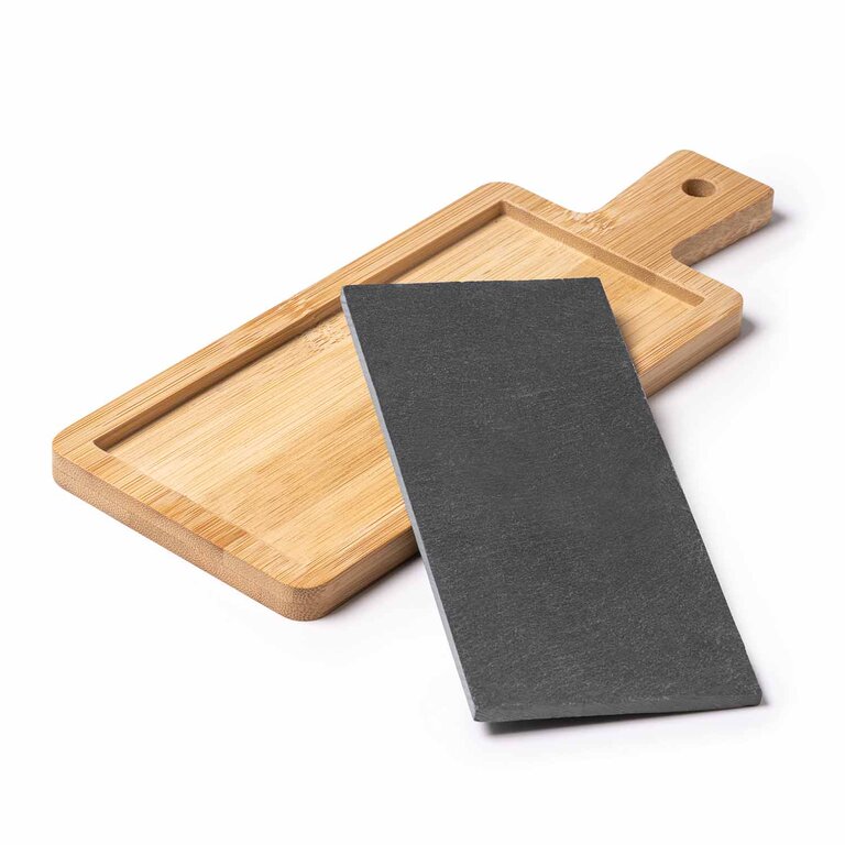 Planche à découper personnalisable en bambou avec ardoise - Bouar | pandacolach - 3