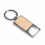 Porte-clés personnalisable décapsuleur en métal et bambou - Pishi | pandacolach - thumb