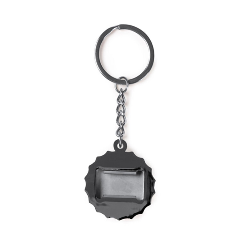 Porte-clés personnalisable décapsuleur avec capsule en métal et bambou - Shipi | pandacolach - 3