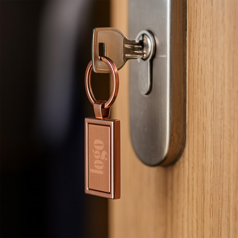 Porte-clés personnalisable en métal à formes - Calou | pandacolach