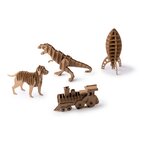 Puzzle personnalisable 3D en kraft à formes - Smarto | pandacolach - thumb - 3