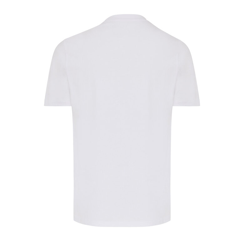 T-shirt personnalisable blanc mixte en coton recyclé 180 gr/m² - Brett | pandacolach - 1