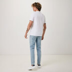 T-shirt personnalisable blanc mixte en coton recyclé 180 gr/m² - Brett | pandacolach - thumb - 4