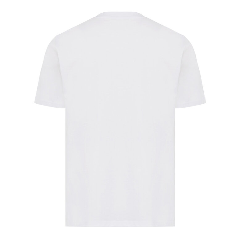 T-shirt personnalisable blanc mixte en coton recyclé 160 gr/m² - Sierra | pandacolach - 1