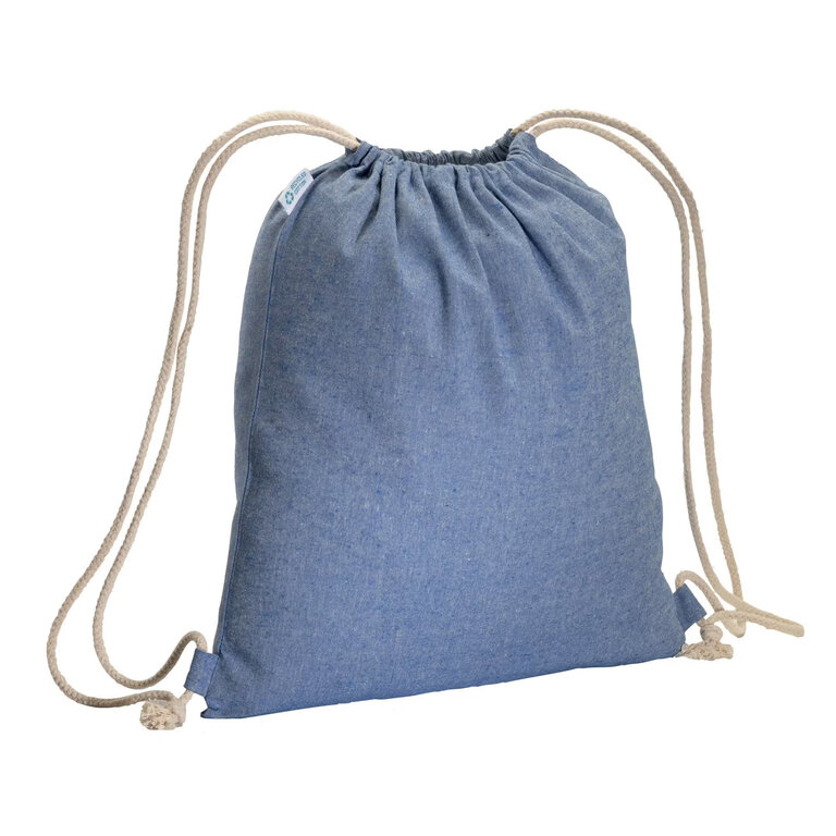 Sac à cordelettes personnalisé en coton recyclé 180 gr/m² - Rhido Recyclé | pandacolach