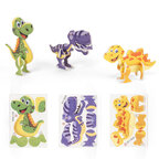 Puzzle 3D personnalisable en forme de dinosaure - Tireks | pandacolach - thumb