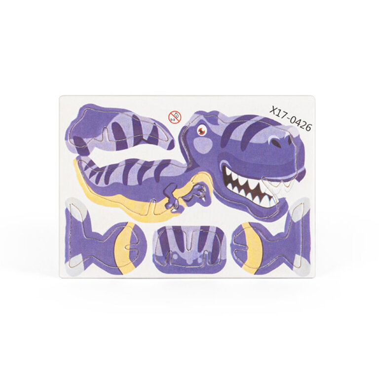 Puzzle 3D personnalisable en forme de dinosaure - Tireks | pandacolach - 6