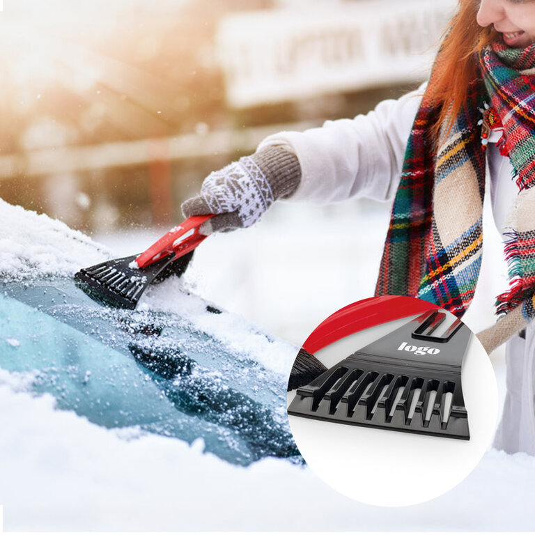 Grattoir personnalisé avec manche et brosse - Kass Ice | pandacolach