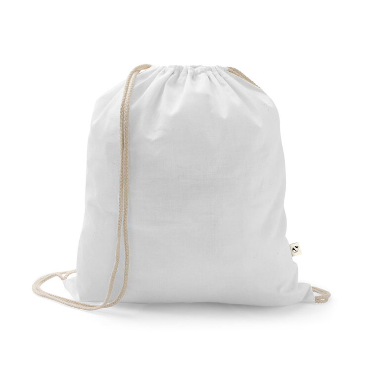 Sac à cordelettes personnalisé en coton recyclé 150 gr/m² - Rhido Recyclé | pandacolach