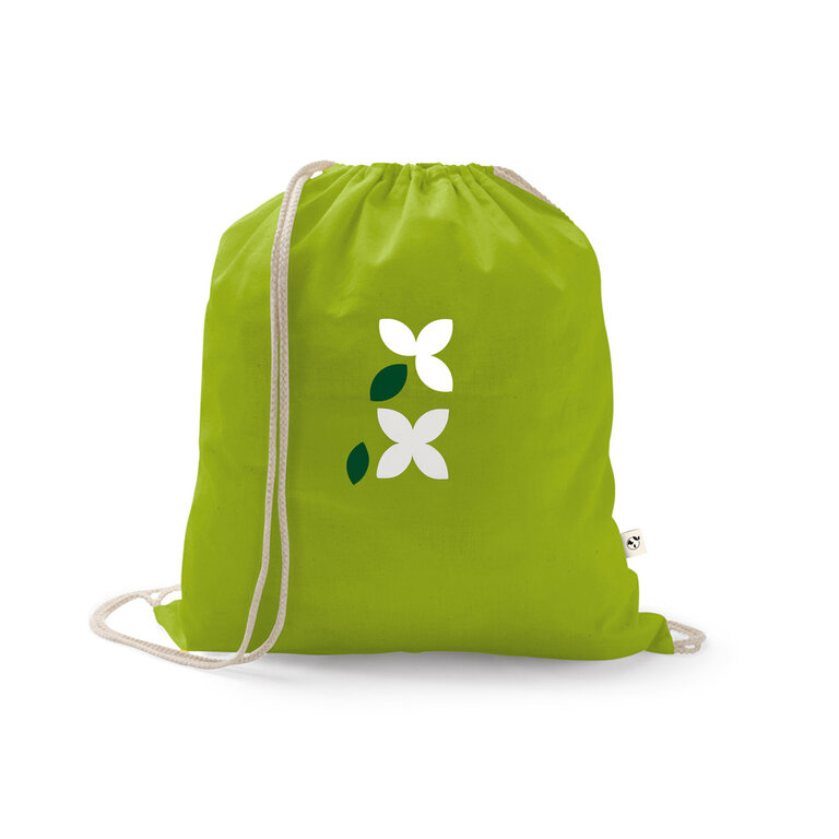 Sac à cordelettes personnalisé en coton recyclé 150 gr/m² - Rhido Recyclé | pandacolach - 3