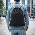 Sac à cordelettes personnalisé en coton recyclé 150 gr/m² - Rhido Recyclé | pandacolach - thumb - 4