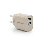 Chargeur secteur personnalisable en paille port USB - Ecostation one | pandacolach - thumb - 1