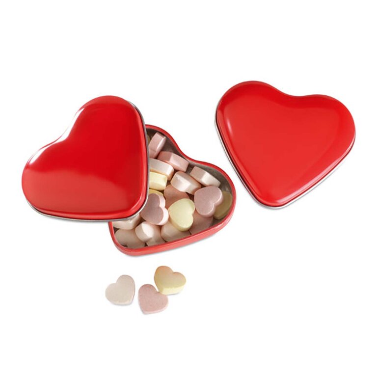 Boite à bonbons personnalisée en forme de coeur - Minte | pandacolach - 2