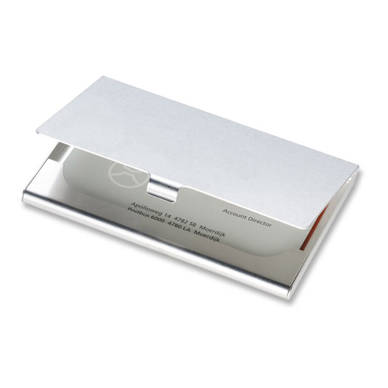 Etui-cartes de visite personnalisable en aluminium - Smort | pandacolach