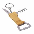 Porte-clés decapsuleur personnalisé en bambou - Brentono | pandacolach - thumb - 2