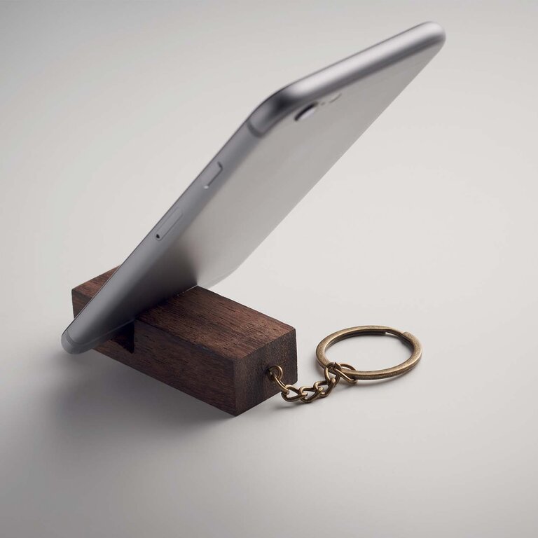 Porte-clés personnalisé en noyer - Malpa plus | pandacolach - 3