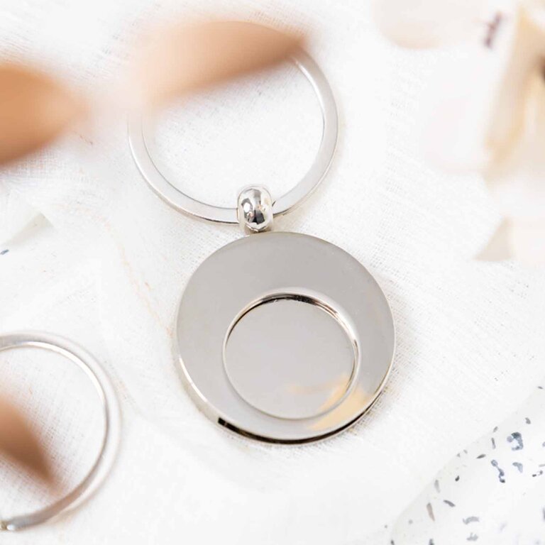 Porte-clés jeton personnalisé en metal - Momsa | pandacolach - 2