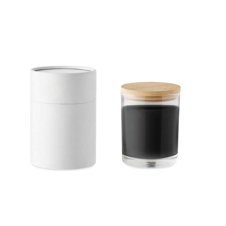 Bougie publicitaire parfum vanille avec couvercle - Lumi grand | pandacolach