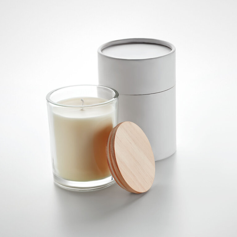 Bougie publicitaire parfum vanille avec couvercle - Lumi grand | pandacolach - 2