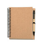 Carnet à spirale personnalisable 140 pages vierges en carton recyclé - Henoa | pandacolach - thumb