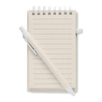 Bloc-notes personnalisé A6 140 pages lignées en carton de lait recyclé - Leiti | pandacola - thumb