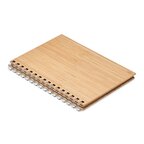 Carnet personnalisé à spirales A5 140 pages lignées en bambou - Dewer | pandacola - thumb