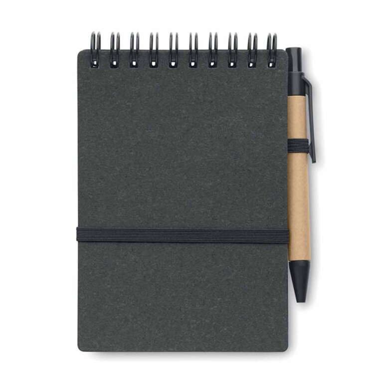 Bloc-notes personnalisé 140 pages lignées en cuir recyclé - Letoya | pandacolach